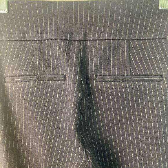 Express Columnist Ankle Gray Pinstripe Stretch Dress Pants Size Small - Picture 6 of 10